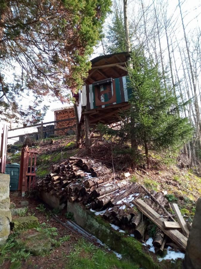 Ferienwohnung Zum Sebnitzer Hirsch Buitenkant foto